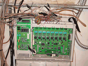 Messy Telephone Wiring
